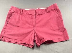 LOFT Ann Taylor Women’s Pink Chino Shorts Size 14 Flat Front Cotton Blend